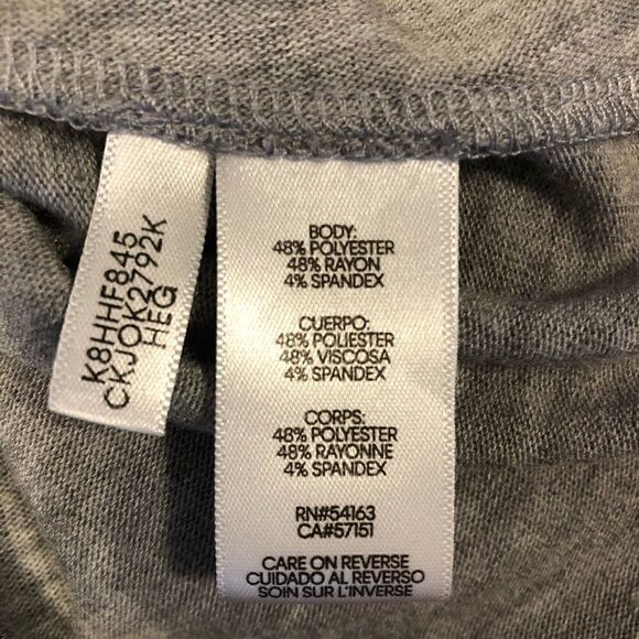 Sz S Calvin Klein Gray Sequin Top - Picture 8 of 8